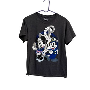 Disney Kids Mickey Mouse Minnie Gray Cruise Ship T-shirt Size Small 4/6 - Picture 1 of 4