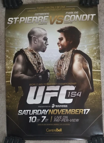 UFC 154 GSP Georges St-Pierre vs. Condit Special  LE Halloween Vampire Werewolf Cover