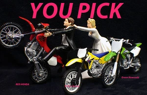 ELIGE Suzuki Kawasaki Honda Dirt Bike todoterreno Motocicleta Boda Pastel Top - Imagen 1 de 10
