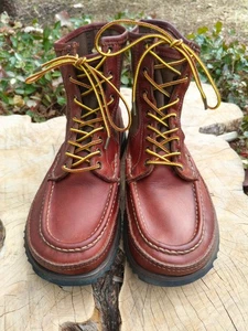 Stivali Russell Mocassino Safari PH US 7,5 EEE Borgogna Marrone Tela Oliva - Foto 1 di 22