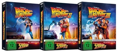 Zurück in die Zukunft 1+2+3 Steelbook Set 4K Ultra HD + Blu-ray # UHD+BD-NEU - Bild 1 von 4