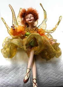 Winward Holiday Poseable Fairy Elf Pixie Winged Doll Herbst Autumn Forest Folk - Bild 1 von 10