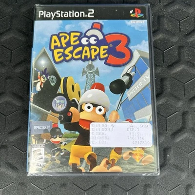 Ape Escape 3 PS2 (Sony PlayStation 2, 2006) Black Label Complete New Sealed Read - Image 1 of 4