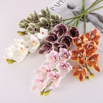 Bendable Stems Artificial Papilio Orchid  Wedding Ceremony - Image 1 of 4