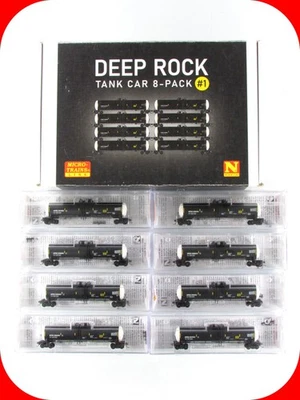 Paquete de 8 vagones cisterna de servicio general escala N **DEEP ROCK** 56' - Micro trenes 99300821 Foto 1 de 4