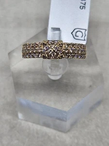 SGL zertifizierter natürlicher champagnerfarbener Diamant Ring in 9K Gold 0,51ct Größe J1/2 (3,04g) - Bild 1 von 14