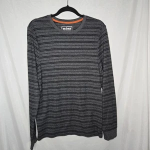 Urban Pipeline Shirt Men's Large Gray Striped Long Sleeve Cotton Blend Max Flex - Picture 1 of 5
