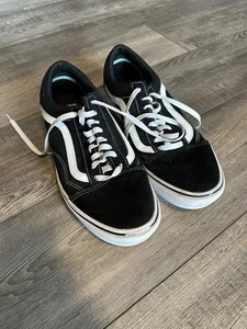Vans Off the Wall Zapatos Old Skool Para Hombre Talla 11.5 Para Mujer 13 Blanco y Negro Patín - Imagen 1 de 7