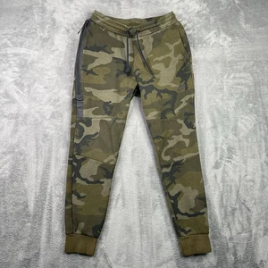 Nike Tech Sweatpants Mens Small Joggers Camo Fleece Slim Tapered Zip Pocket Gym - Picture 1 of 19