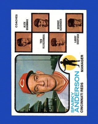 1973 Topps Set-Break #296 Sparky Anderson como nuevo *GMCARDS* Foto 1 de 2
