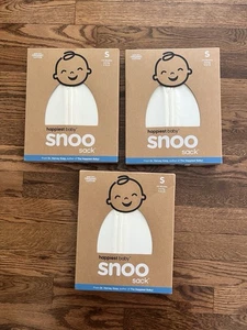 3 NUEVO Sacos de Dormir Happiest Baby SNOO Envoltura Algodón Orgánico Marfil Pequeños - Imagen 1 de 2