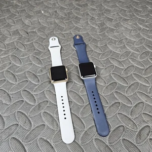 Apple Watch Series 3 Silver + Apple Series 1 38mm Rose Gold Aluminum Untested - Picture 1 of 15