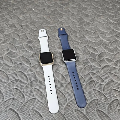 Apple Watch Series 3 Silver + Apple Series 1 38mm Rose Gold Aluminum Untested - Image 1 of 4