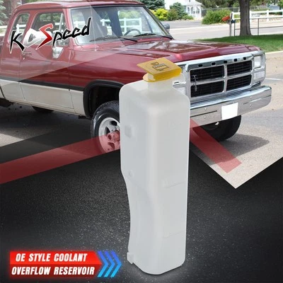 Depósito de desbordamiento de refrigerante tanque de botella con tapa para 90-02 Dodge D/W 150 250 350 Ram Foto 1 de 4