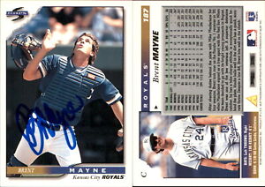 Brent Mayne Signed 1996 Score #187 Card Kansas City Royals Auto AU