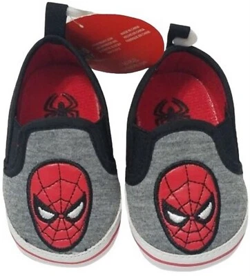 Marvel Spider-Man Hecho por el Hombre Suela Suave Bebé Niño Cuna Zapatos (Talla: 3-6 meses) Nuevos con Etiquetas Foto 1 de 4