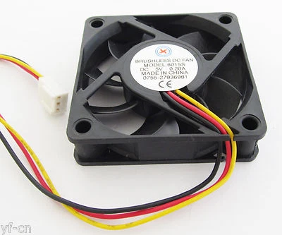 1pc Brushless DC Cooling Fan 60x60x15mm 60mm 6015 7 blades 5V 3pin Connector - Image 1 of 4