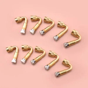 10x Tyre Valve Extension 45 Degree Adaptor Motorcycle Car Tire Stem Extender - Picture 1 of 4