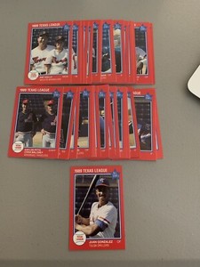 1989 TEXAS LEAGUE ALL STARS Minor league Team Set GRAND SLAM JUAN GONZALEZ