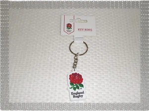 Fantasy Plastic Metal England Rugby Official Pink Keychain - Picture 1 of 1