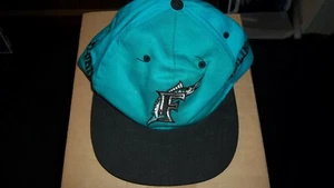Vintage Competitor 90's MLB Florida Marlins Snapback Hat - Picture 1 of 4