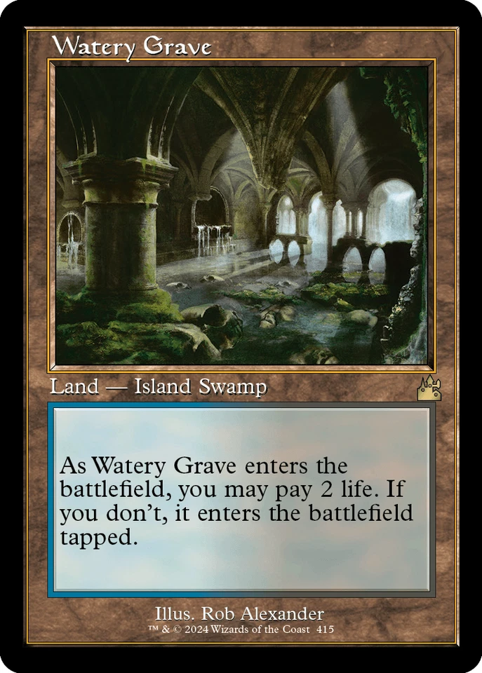 [MTG] Watery Grave (Retro Frame) (415) (RVR) NM - Image 1 of 1