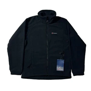 NWT Berghaus Spectrum Fleece Full Zip Jacket - Vintage Y2K - Black Men’s Medium - Picture 1 of 14