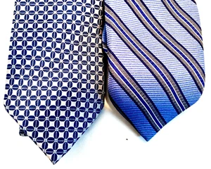 Chaps Handmade 100% Silk Navy Gray Boys Tie Pick Choose - Picture 1 of 16