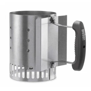 Compact Rapidfire Chimney Starter | Weber Steel Bbq Aluminized Charcoal Grill - Picture 1 of 12
