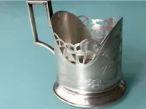 1900'S RUSSIAN RUSSIA MOSCOW 875/84 STERLING SILVER TEA GLASS HOLDER - Picture 1 of 11