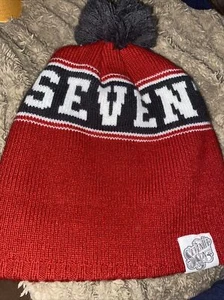 SEVENTH SON Brewery BEANIE W/Pom Winter Hat OSFA COLUMBUS BEER IPA Ohio Brewing - Picture 1 of 4