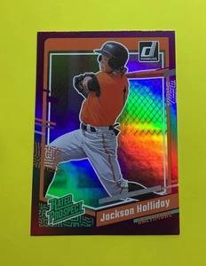 Jackson Holliday 2023 Donruss Holo Purple Card - Picture 1 of 2