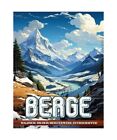 Berge Malbuch: Ausmalbuch für Erwachsene mit majestätischen Bergen und entspan