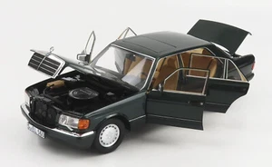 MERCEDES 560 SEL V126 Verde Abeto 1985 1991 NOREV B66040682 BENZ 1:18 - Imagen 1 de 8