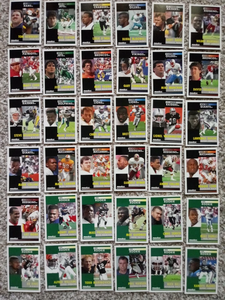 1991 Pinnacle Football Singles #'s 211-415. Your Choice. Choose from Drop Down. - Image 1 of 1