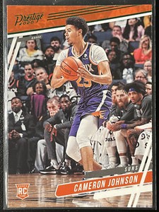 2019-20 Panini Chronicles #55 Cameron Johnson Prestige RC Green Suns NM-M