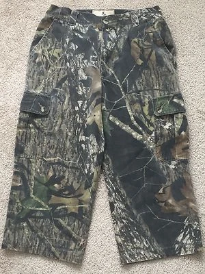 Browning Jr Boys Pants Wasatch Six-Pocket Camo Hunting Cargo Pant Realtree SZ L - Image 1 of 4