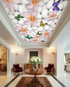 3D Schmetterling Gardenie 4092 Geschäft Tapete Wandgemälde Selbstklebend Handel - Bild 1 von 5