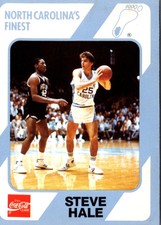 1989 Collegiate Collection North Carolina's Finest Steve Hale Basketball Card