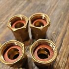 BRASS Garden Hose Adapter 1/2" Female GHT to 3/4" Female NPT 3 pieces left