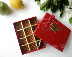 1/2/4/6/8PCS rectangle Favor Gift Box 12 CELLS for chocolates/ sweets /candies