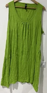 Taking Shape TS Size M Green sleeveless uneven hem tank Top - Picture 1 of 11