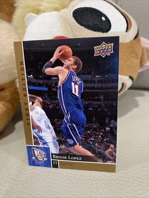 NBA 2009-10 Upper Deck 🏀 First Edition Gold New Jersey Nets Brook Lopez - Image 1 of 2