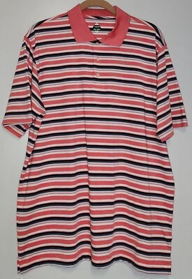 Polo de golf Bolle Tech a rayas melocotón talla L para hombre Foto 1 de 4