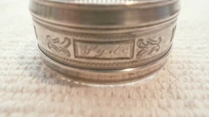 Antique Webster Co. Sterling Silver Napkin Ring Mono Lyed ca 1880-1900 - Picture 1 of 5