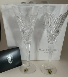 Set of two Waterford Wedding Heirloom Champagne Flutes - Picture 1 of 10