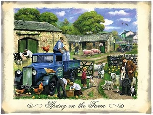 Spring On The Farm large steel sign 400mm x 300mm (og) - Picture 1 of 1