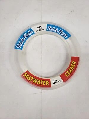 Líder de pesca de agua salada Trik Fish 50 yardas 30# transparente Foto 1 de 4