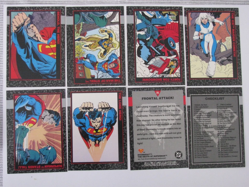 Superman 1992 Sky Box Doomsday The Death  Trading Card Set full 100 Base Set - Image 1 of 3
