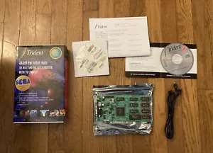 Trident 64-bit Providia 9685 3D Multimedia Accelerator w/ TV Out CIB UNTESTED - Picture 1 of 10